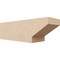 Ekena Millwork 6in. W x 6in. H x 20in. L Clemmons Woodgrain TimberThane Rafter Tail, Primed Tan RFTUR06X06X20CLERCPR - alternate 1